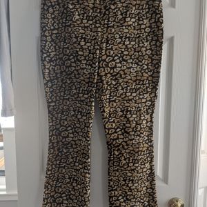 Who What Wear Stretch Pants, Size 16, Black Animal Print, EUC